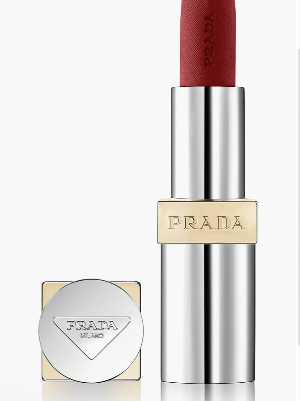 Prada Monochrome Hyper Matte Lipstick in Brown - B03 Mahogany
